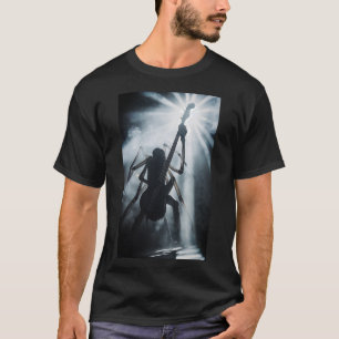Camiseta de luces de escenario de bajista araña mi