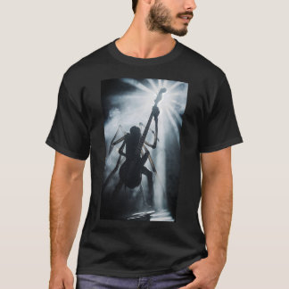 Camiseta de luces de escenario de bajista araña mi