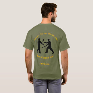 Camiseta de lucha con palo verde Artes marciales f
