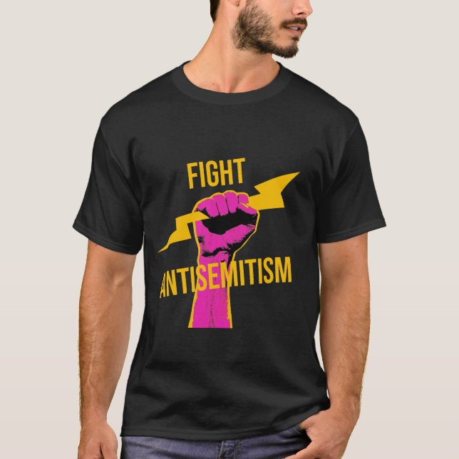 Camiseta de lucha contra el antisemitismo QAA (Anverso)