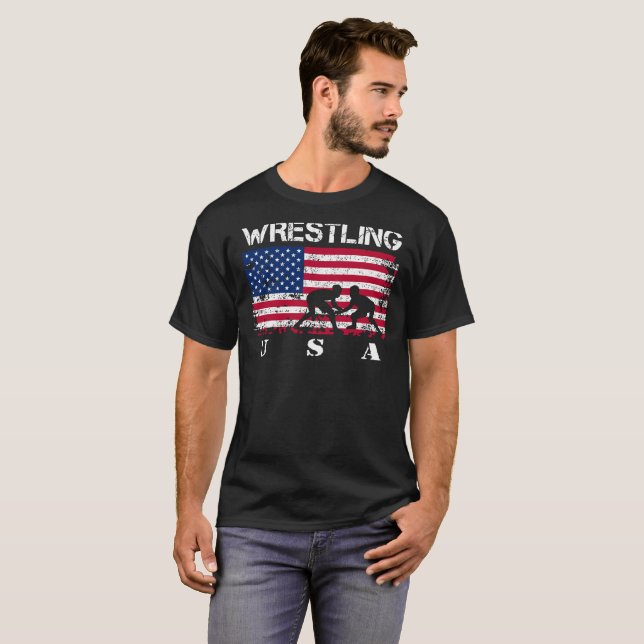 Camiseta de lucha de la bandera americana (Anverso completo)