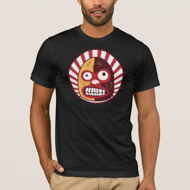 Camiseta de lucha mexicana del loco del EL (Anverso)