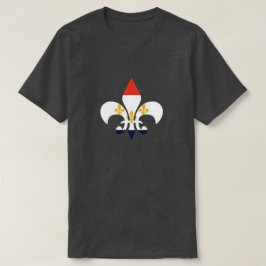 Camiseta de Luisiana de la bandera de NOLA de la
