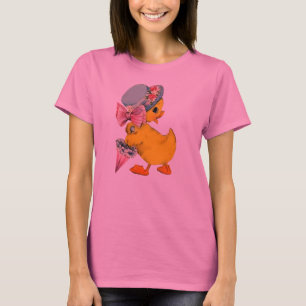 Camiseta De lujo poco polluelo w/Hat de Pascua del vintage