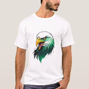 Camiseta de lujo real de águila colorida