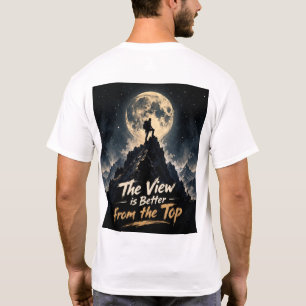 Camiseta de Luna de Escalada en Montaña Motivacion