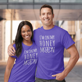 Camiseta de luna de miel novia o novio