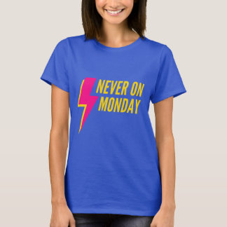 camiseta de lunes para mujeres