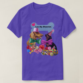 Camiseta De Luv My Weenies Para Mujeres Y Hombres