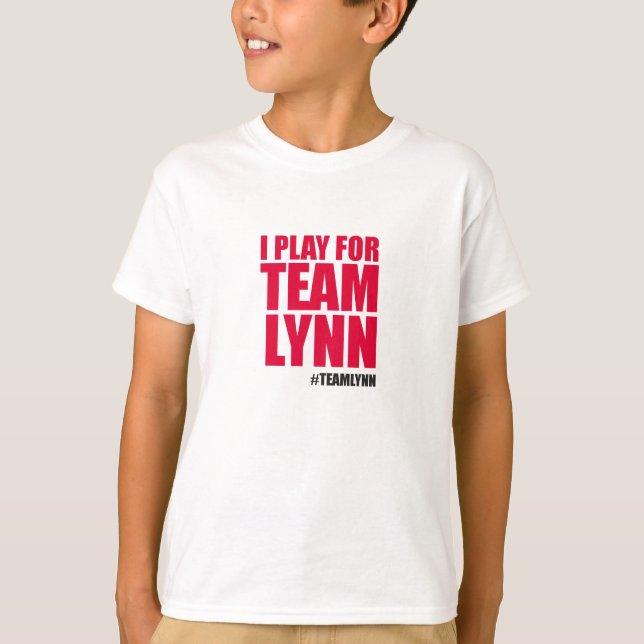 Camiseta de LYNN del EQUIPO del niño (Anverso)