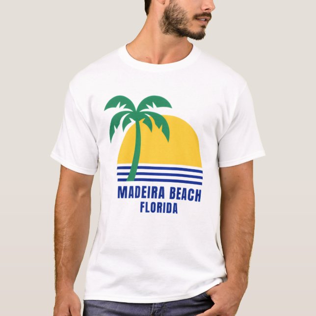 Camiseta de Madeira Beach Florida para hombres (Anverso)