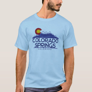 camiseta de madera montañas Colorado Springs