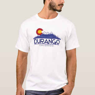 camiseta de madera montañas Durango Colorado
