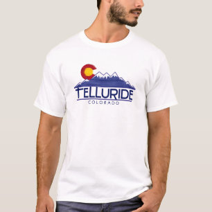 Camiseta de madera montañosa Telluride Colorado