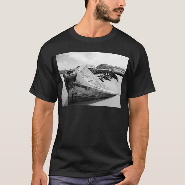 Camiseta de madera vieja del barco (Anverso)