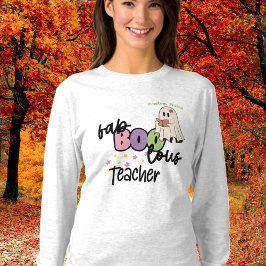 Camiseta De Maestra Fab-Boo-Lous