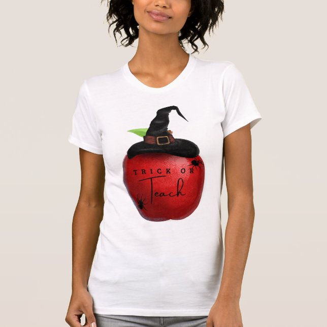 Camiseta de maestro de Apple Trick o Teach (Anverso)
