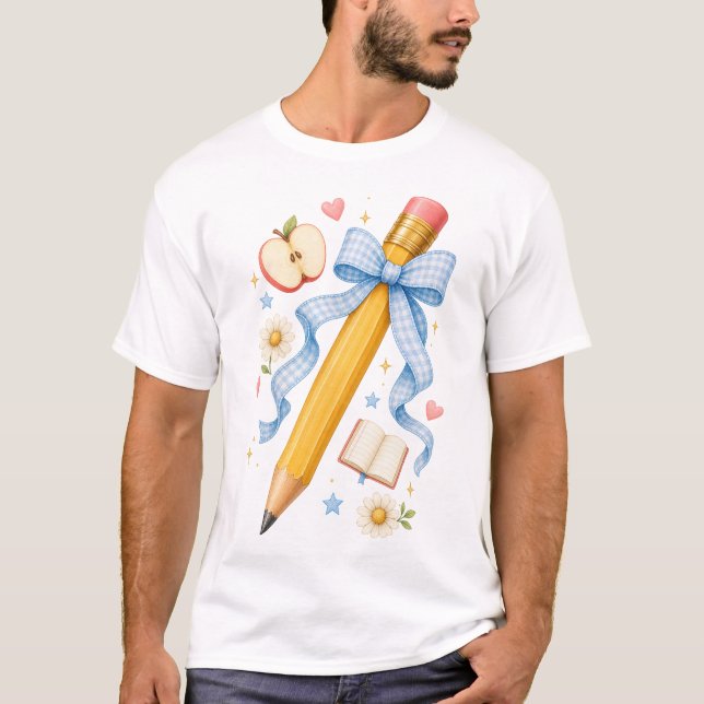 Camiseta de maestro de arco de lápiz de vuelta a l (Anverso)
