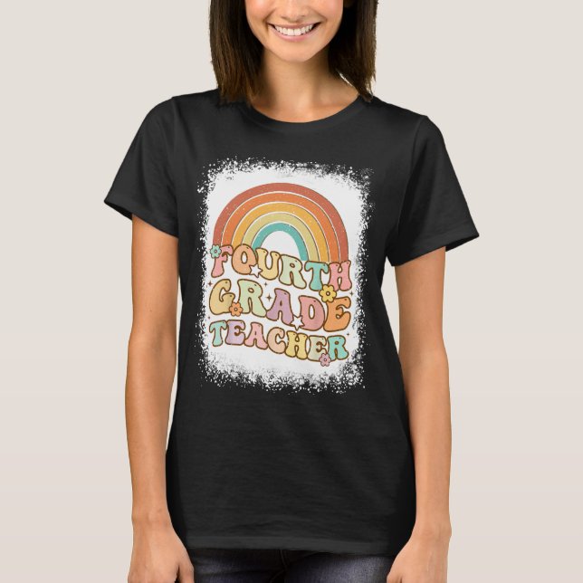 Camiseta de maestro de cuarto grado, Camiseta de 4 (Anverso)