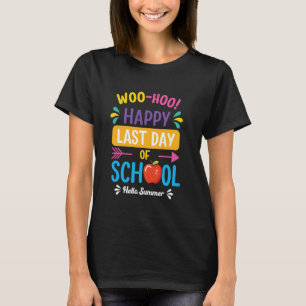 Camiseta de maestro de último día de escuela Estud