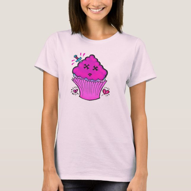 Camiseta de magdalena zombie adorable (Anverso)