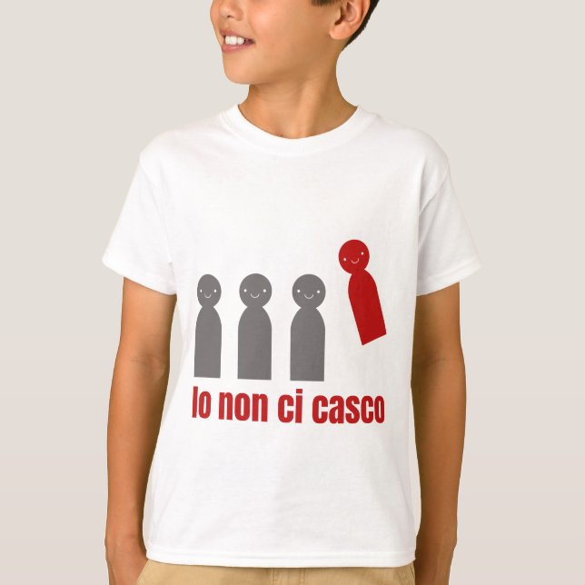 Camiseta de Maglietta "Io non casco" (Anverso)