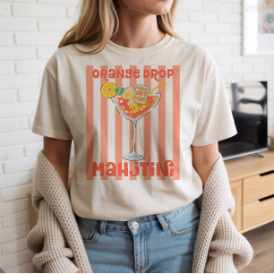 Camiseta de Mahjong Orange Martini