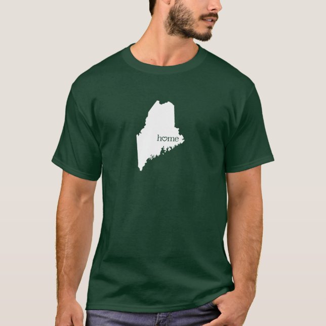Camiseta de Maine Home State (Anverso)