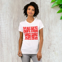 Camiseta de malla cuadrada para mujeres