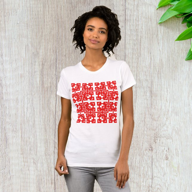 Camiseta de malla cuadrada para mujeres (Subido por el creador)
