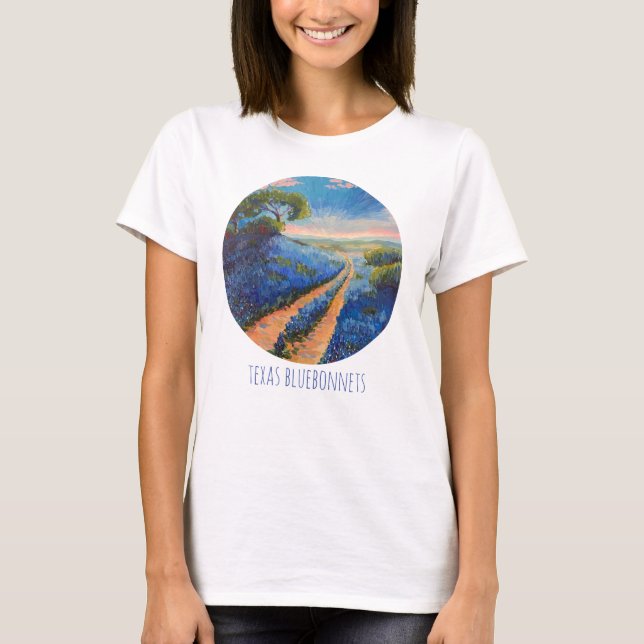 Camiseta de mallas azules de Texas también (Anverso)