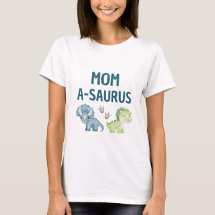Camiseta de mamá-A-Saurus de primer cumpleaños