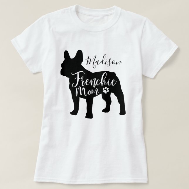 Camiseta De Mamá Bulldog Francesa Para Chicas Y Mu (Diseño del anverso)
