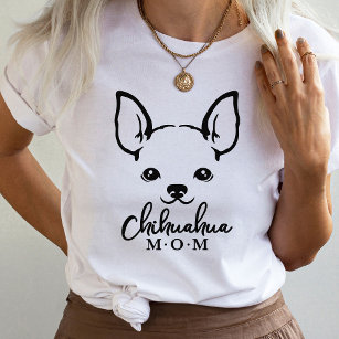Camiseta de mamá Chihuahua con gráfico de Chihuahu