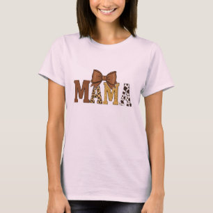 Camiseta de Mamá con Estampado de Vaca Occidental