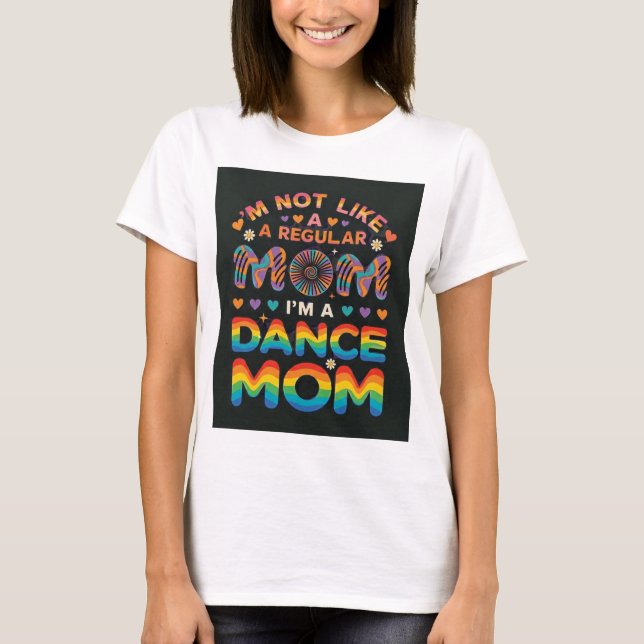 camiseta de mamá de baile linda (Anverso)