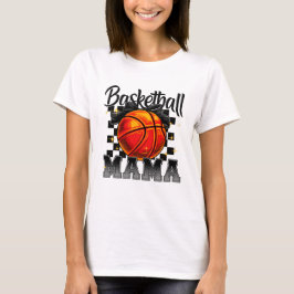 Camiseta de mamá de básquetbol con gráfico de vaca