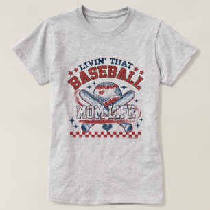 Camiseta de Mamá de Béisbol del Día del Juego - Ca