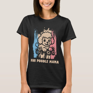 Camiseta de Mamá de Caniche Mini Adorable – Regalo