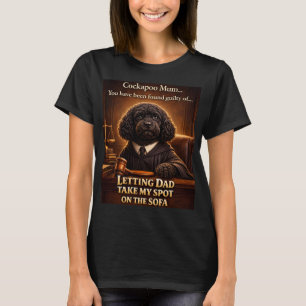 Camiseta de mamá de Cockapoo para el tribunal   Re