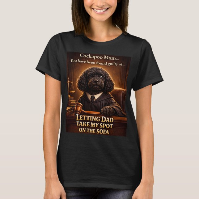 Camiseta de mamá de Cockapoo para el tribunal | Re (Anverso)