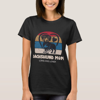 Camiseta de Mamá de Dachshund Amante de Perros Lar