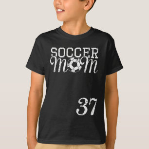Camiseta de Mamá de Fútbol Número 37 Jugador Favor