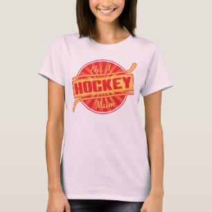 Camiseta de Mamá de hockey con nombre y número imp