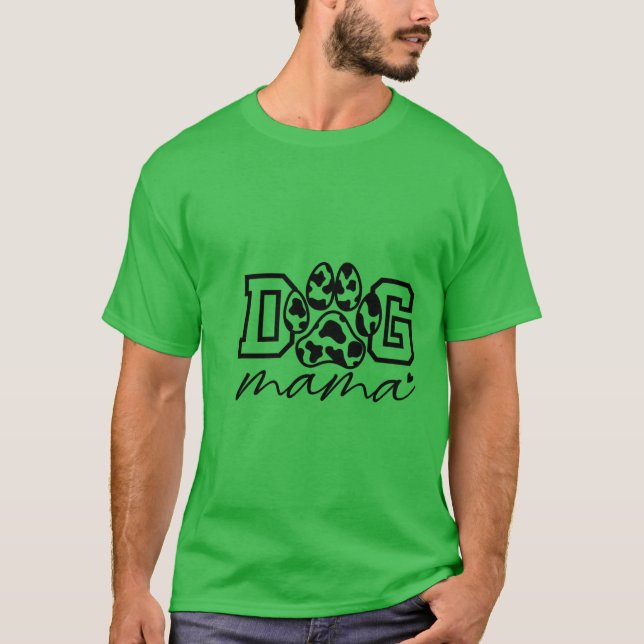 Camiseta de mamá de perro, amante de perro, regalo (Anverso)