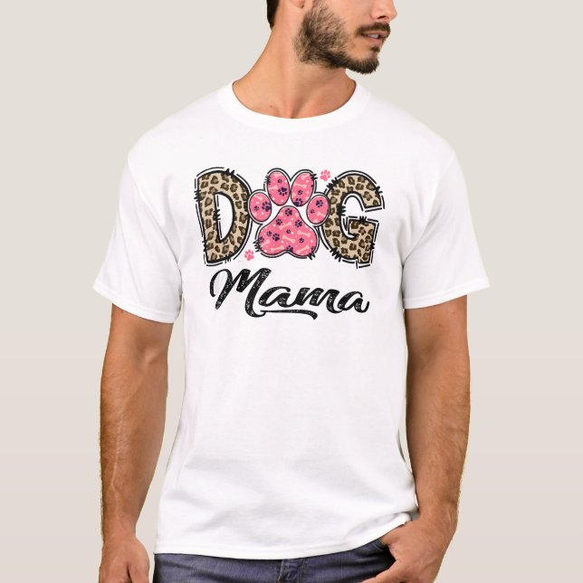 Camiseta de Mamá de Perro Bonito y Amante de Perro (Anverso)