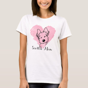 Camiseta de mamá de perro de Escocia