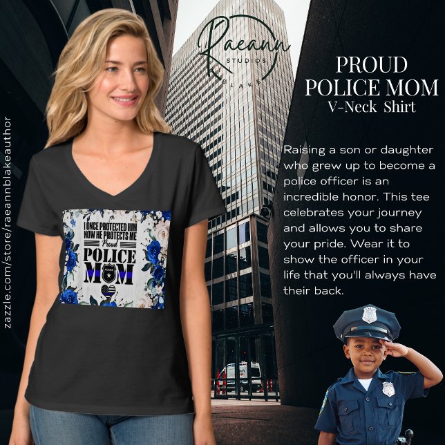 Camiseta de Mamá de Policía Orgullosa (Subido por el creador)