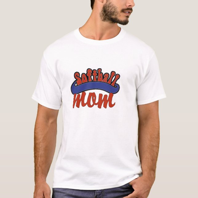 Camiseta de mamá de Softball (Anverso)