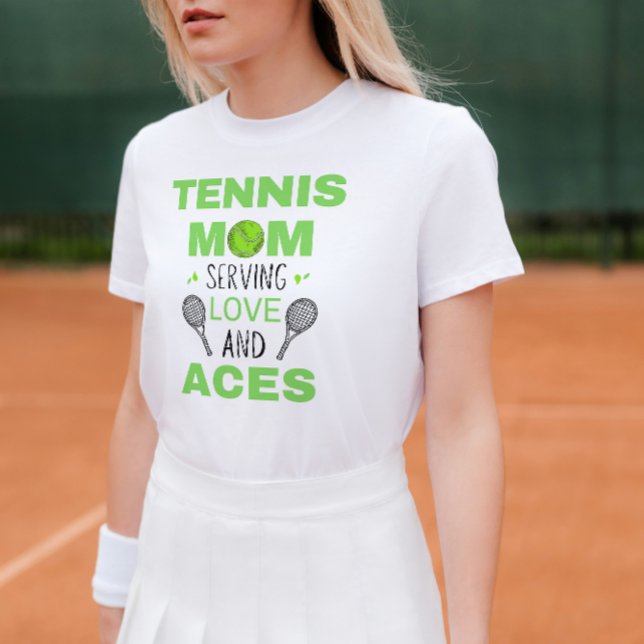 Camiseta de mamá de tenis divertida - Amor y ases (Subido por el creador)